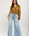 Toxik3 extra-wide trousers in denim blue stretch denim