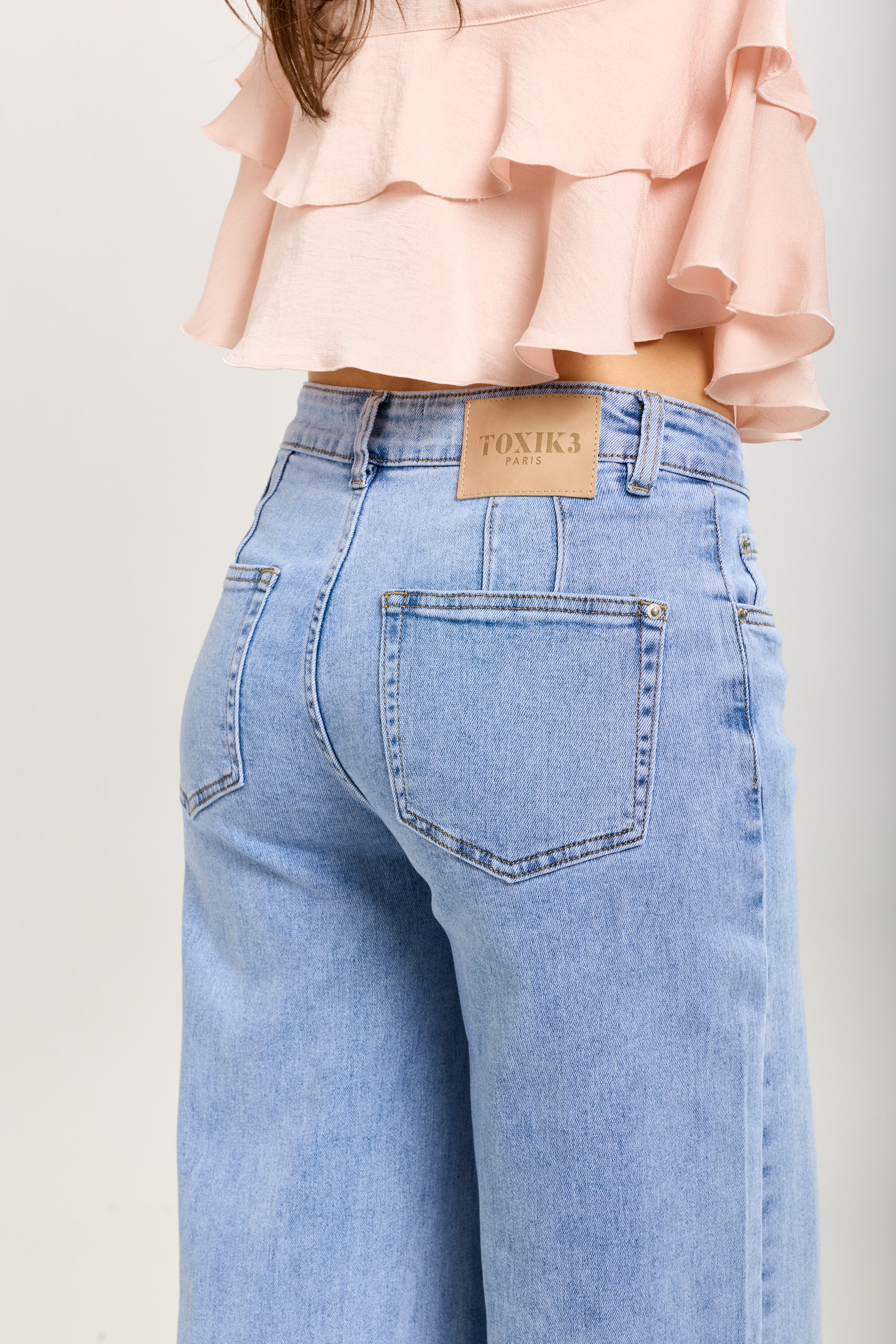 Toxik3 pantalon jean stretch extra wide poches