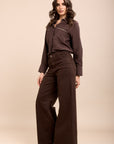 Toxik3 pantalon jean stretch extra wide marron
