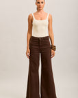 Toxik3 extra wide brown stretch jean pants