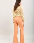 Toxik3 bootcut pants in stretch denim with rhinestone pocket details