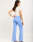 Toxik3 bootcut pants in stretch denim with rhinestone pocket details