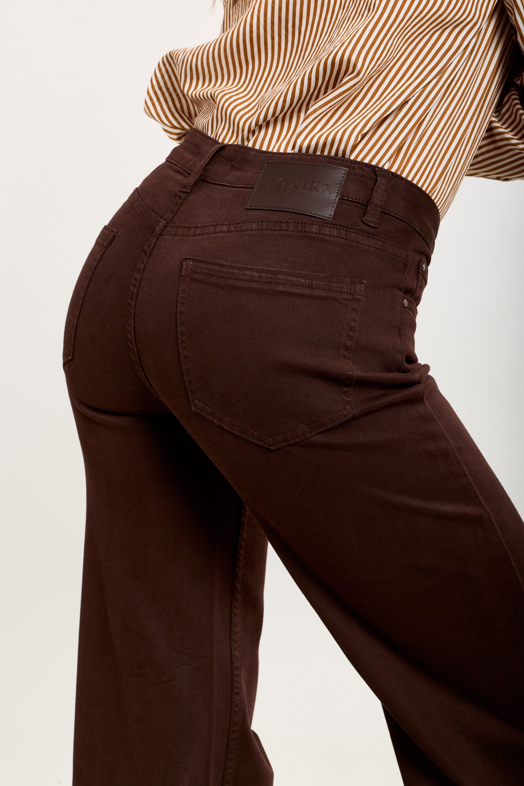 Toxik3 stretch flare denim jeansbroek