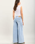 Toxik3 pantalon jean extra-wide denim stretch poches surpiquées