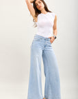 Toxik3 pantalon jean extra-wide denim stretch poches surpiquées