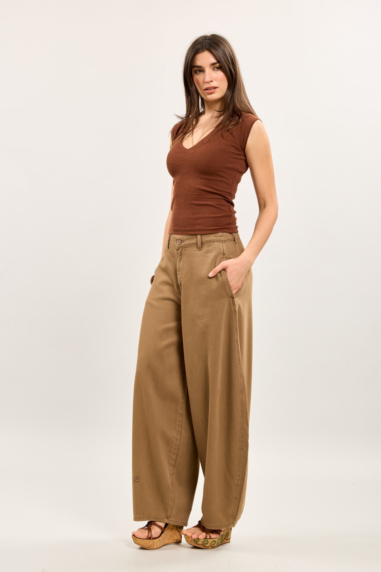 Toxik3 pantalon balloon cheville boutonnée