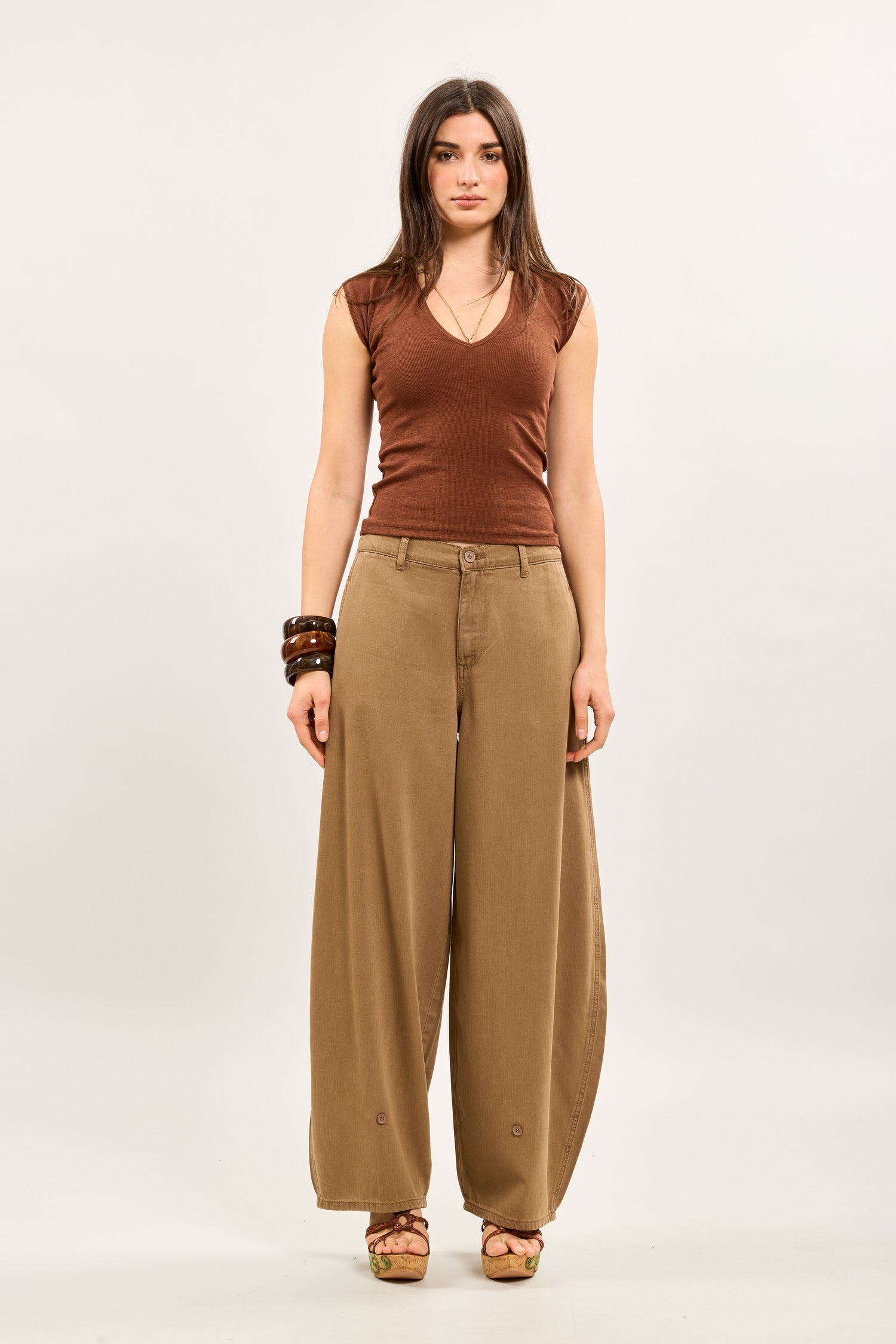 Toxik3 pantalon balloon cheville boutonnée