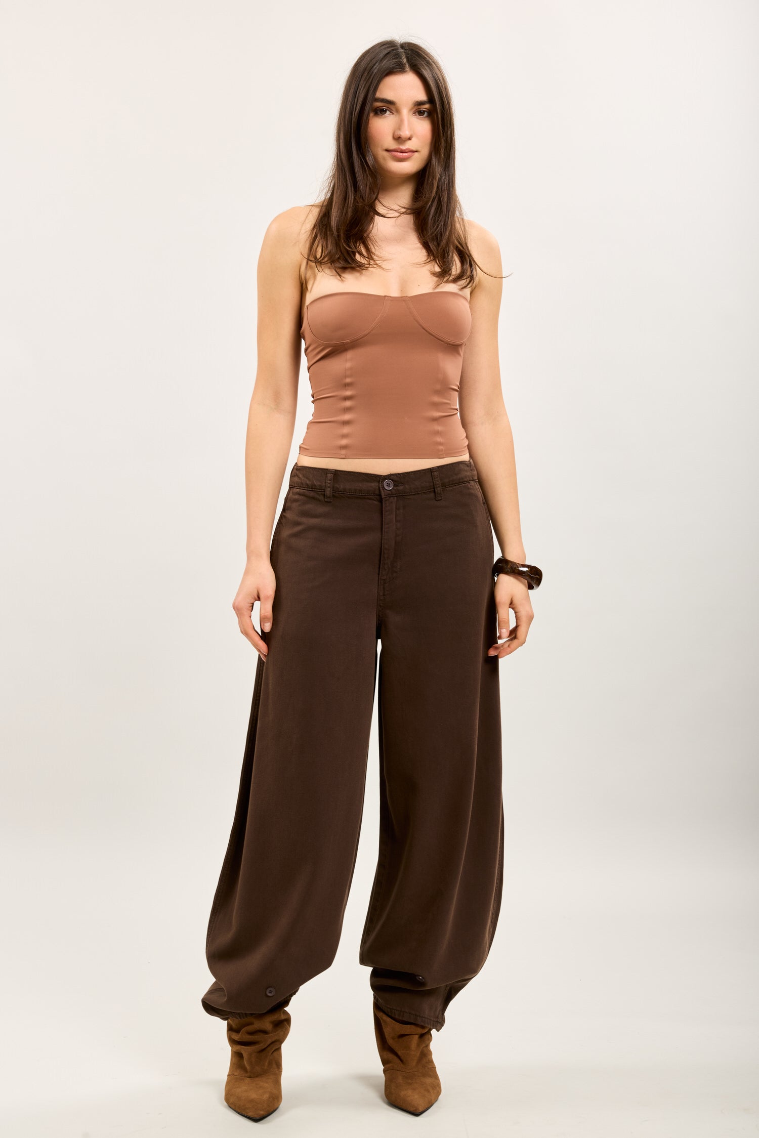 Toxik3 pantalon balloon cheville boutonnée