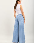 Toxik3 extra-wide stretch denim pants with side lace details