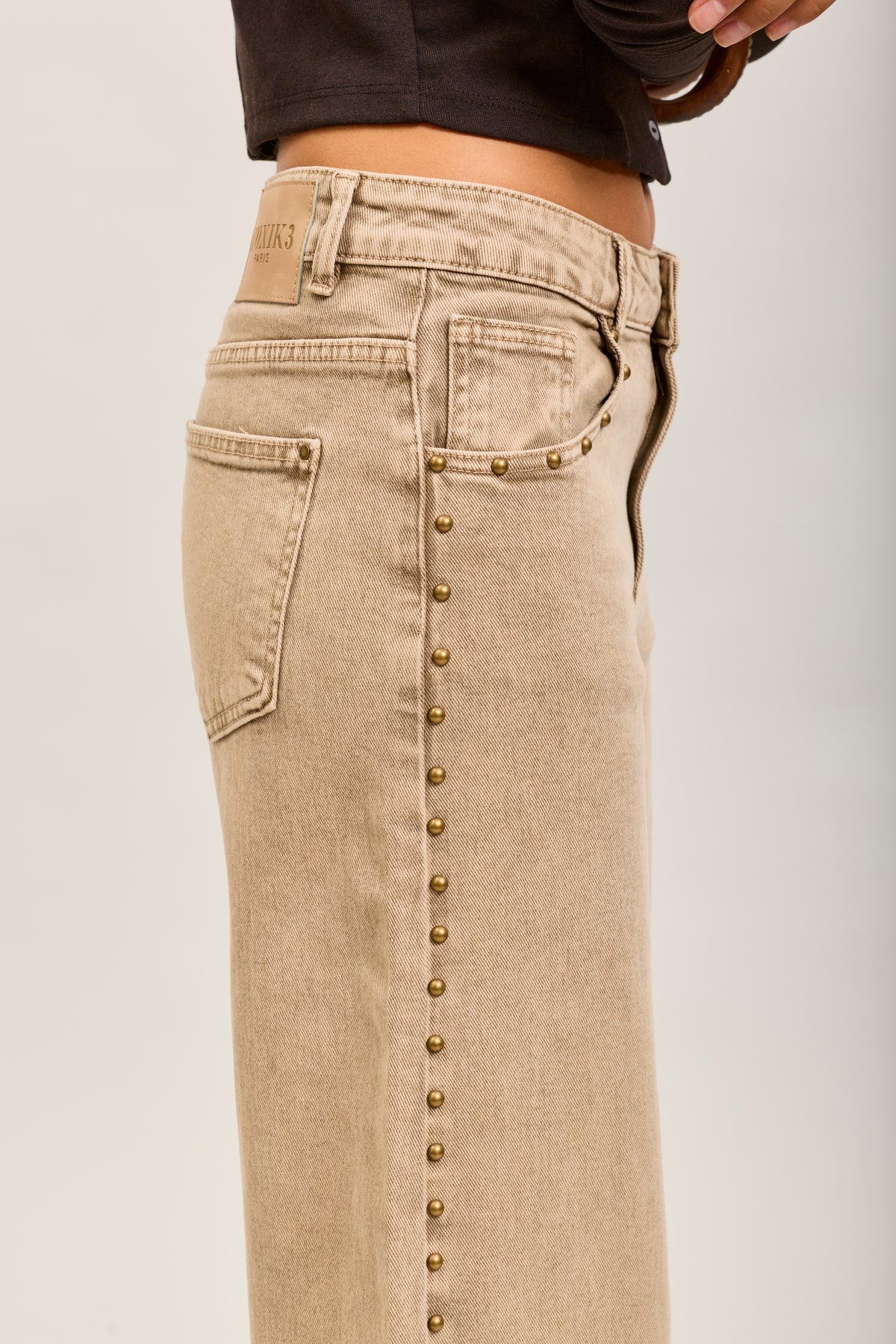 Toxik3 studded stretch denim balloon jean pants
