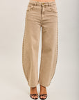 Toxik3 studded stretch denim balloon jean pants