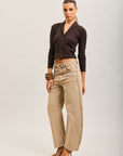 Toxik3 studded stretch denim balloon jean pants