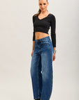 Toxik3 studded stretch denim balloon jean pants