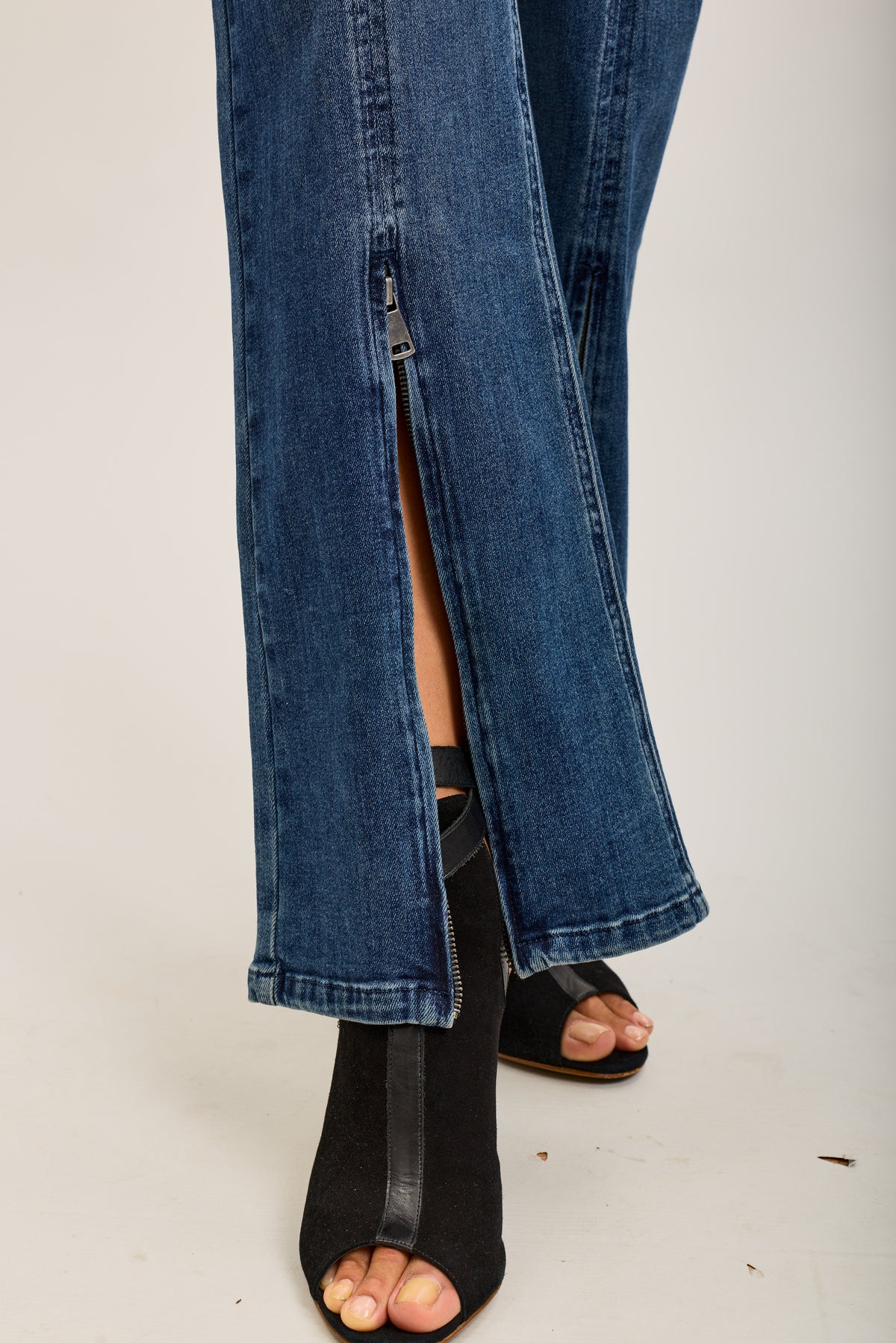 Toxik3 pantalon jean droit denim stretch fente ajustable