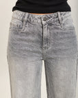 Toxik3 full rhinestone stretch wide denim jeans