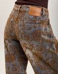 Toxik3 bestickte Ballon-Jeanshose aus Stretch-Denim