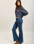 Toxik3 stretch denim bootcut jean pants bellows pockets