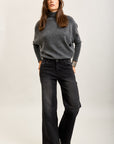 Toxik3 weite Jeanshose aus gewaschenem Stretch-Denim