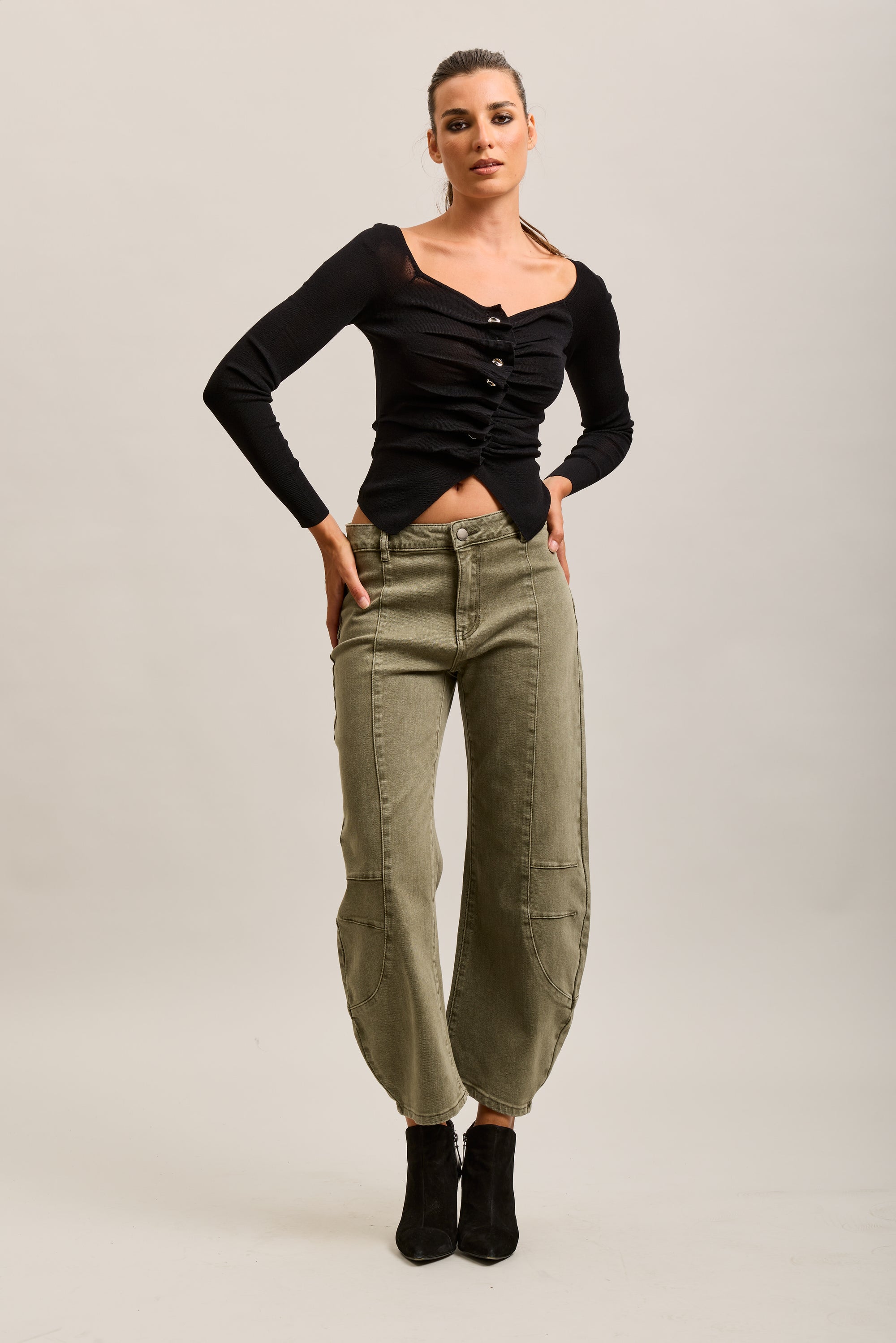 Toxik3 pantalon jean balloon denim stretch