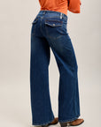 Toxik3 pantalon jean wide denim stretch poches plaquées
