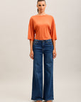 Toxik3 pantalon jean wide denim stretch poches plaquées