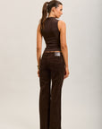 Toxik3 pantalon jean bootcut velour