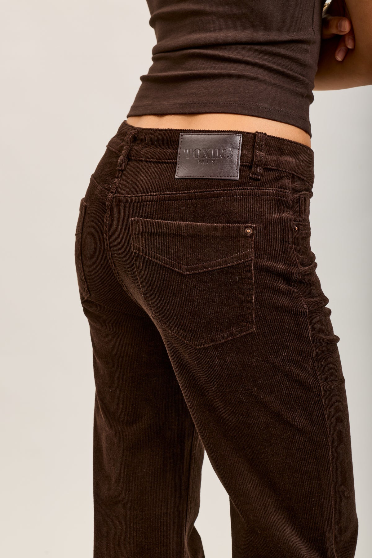 Toxik3 pantalon jean bootcut velour
