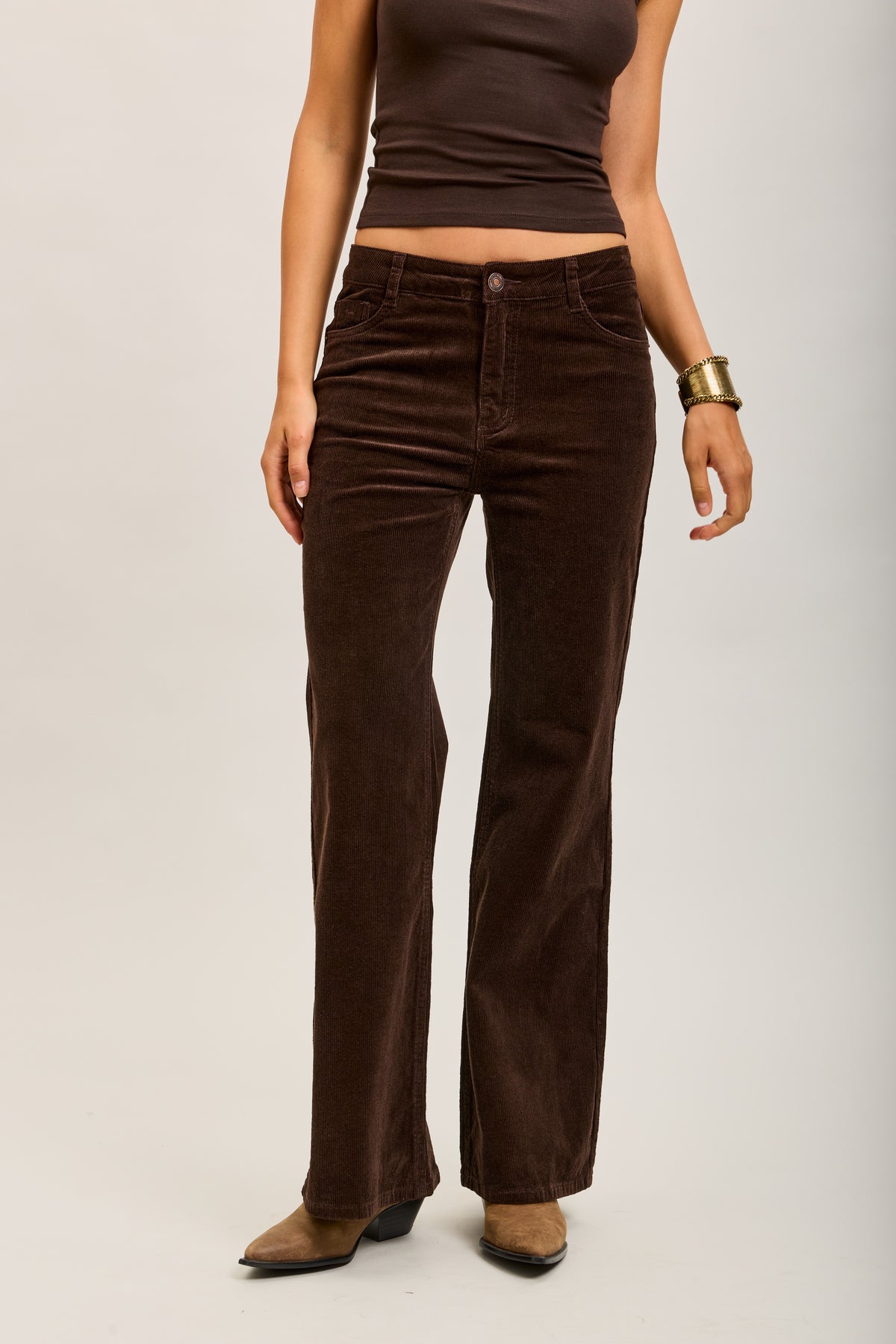Toxik3 pantalon jean bootcut velour