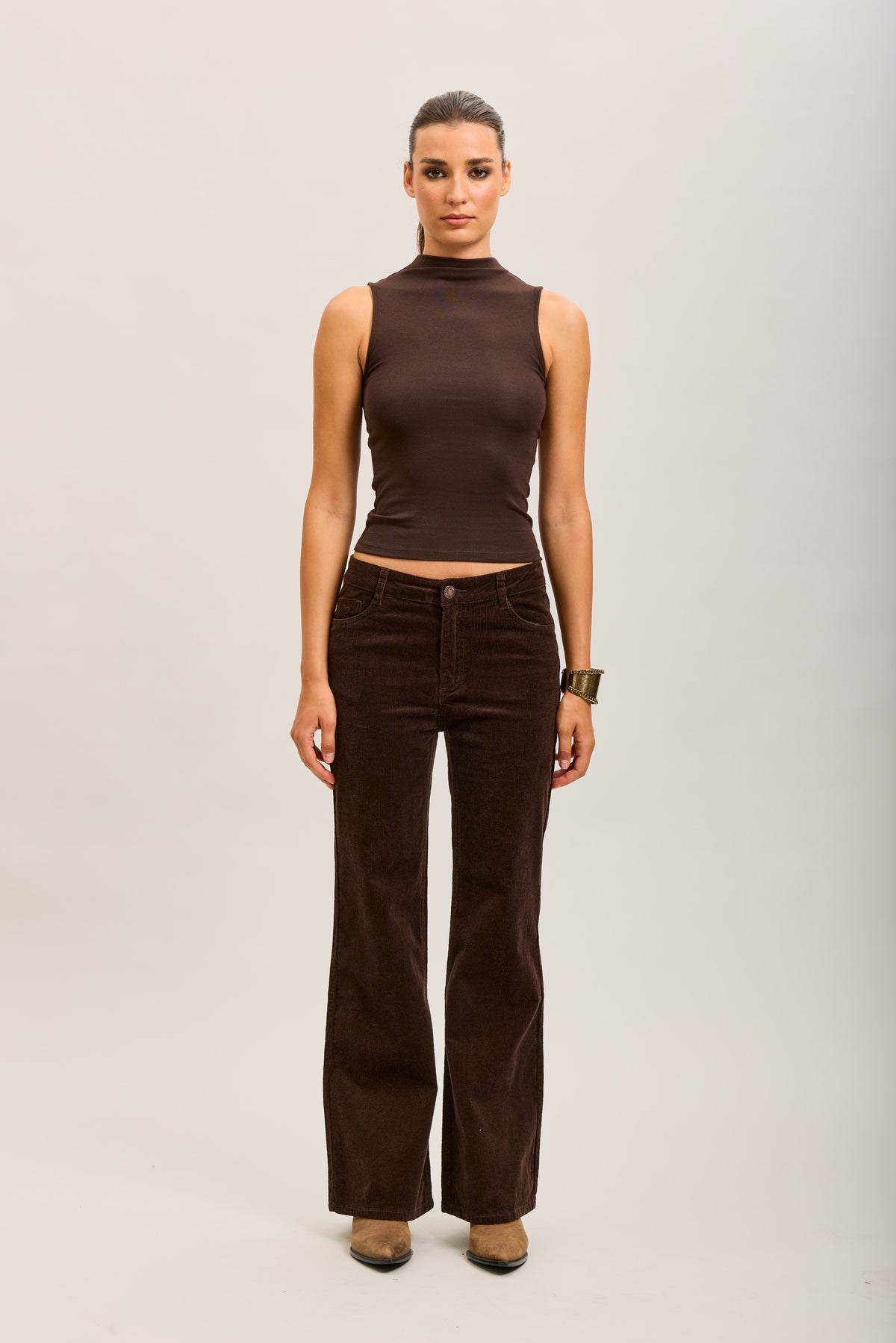 Toxik3 pantalon jean bootcut velour