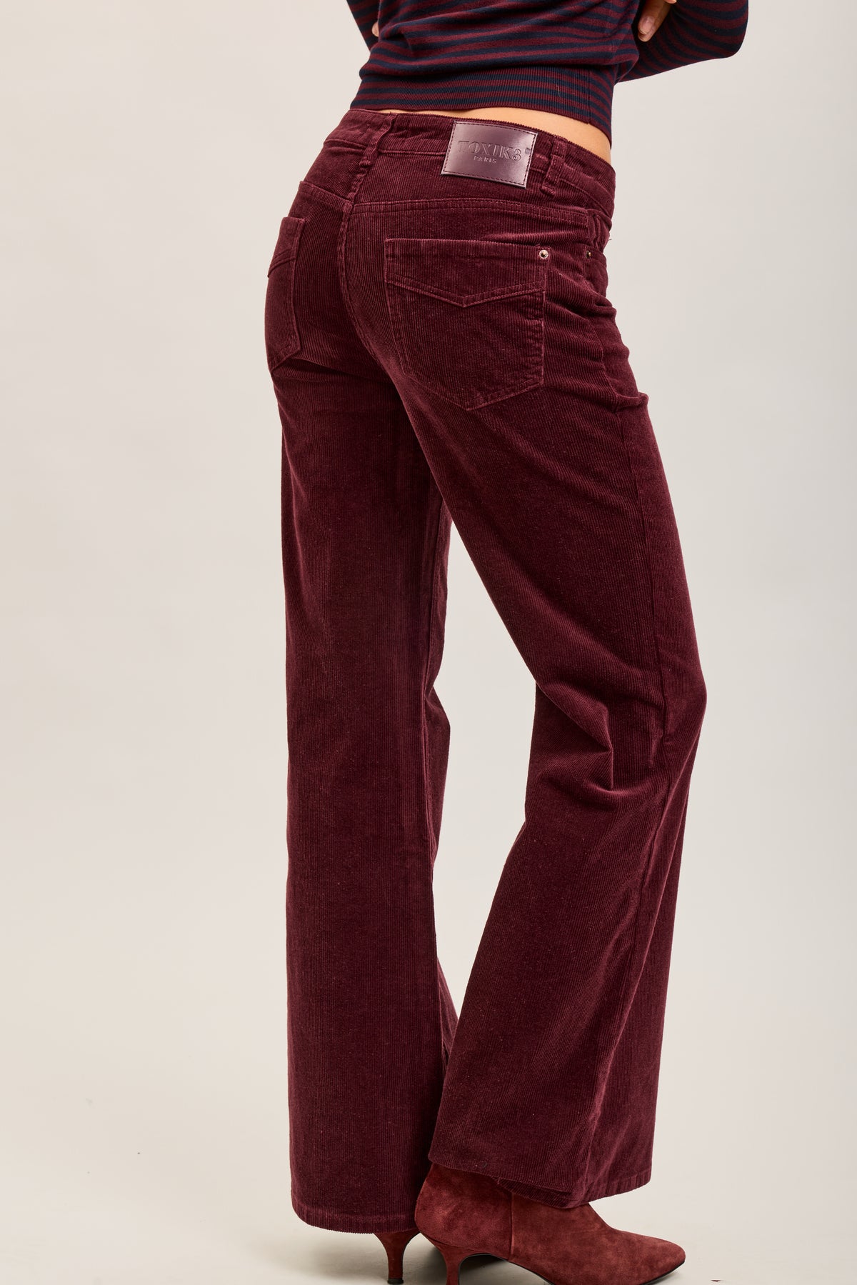 Toxik3 pantalon jean bootcut velour