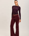 Toxik3 pantalon jean bootcut velour