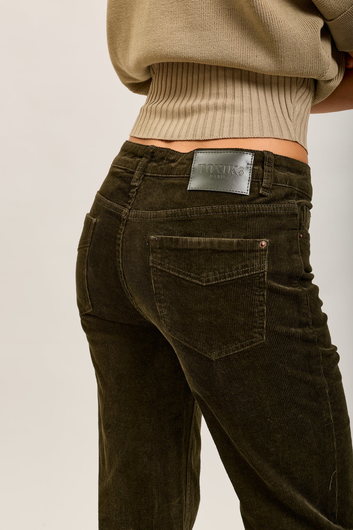 Toxik3 pantalon jean bootcut velour