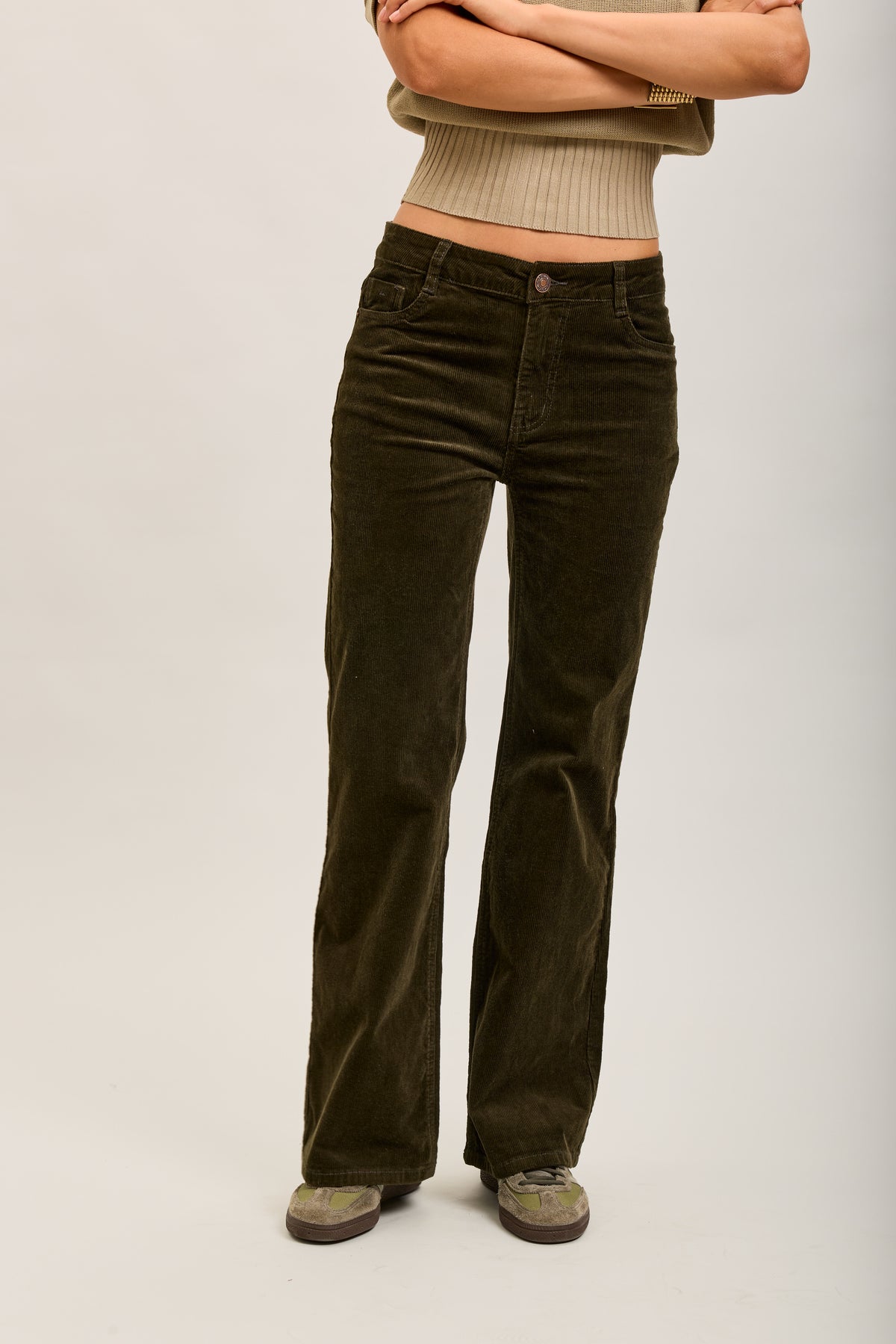 Toxik3 pantalon jean bootcut velour