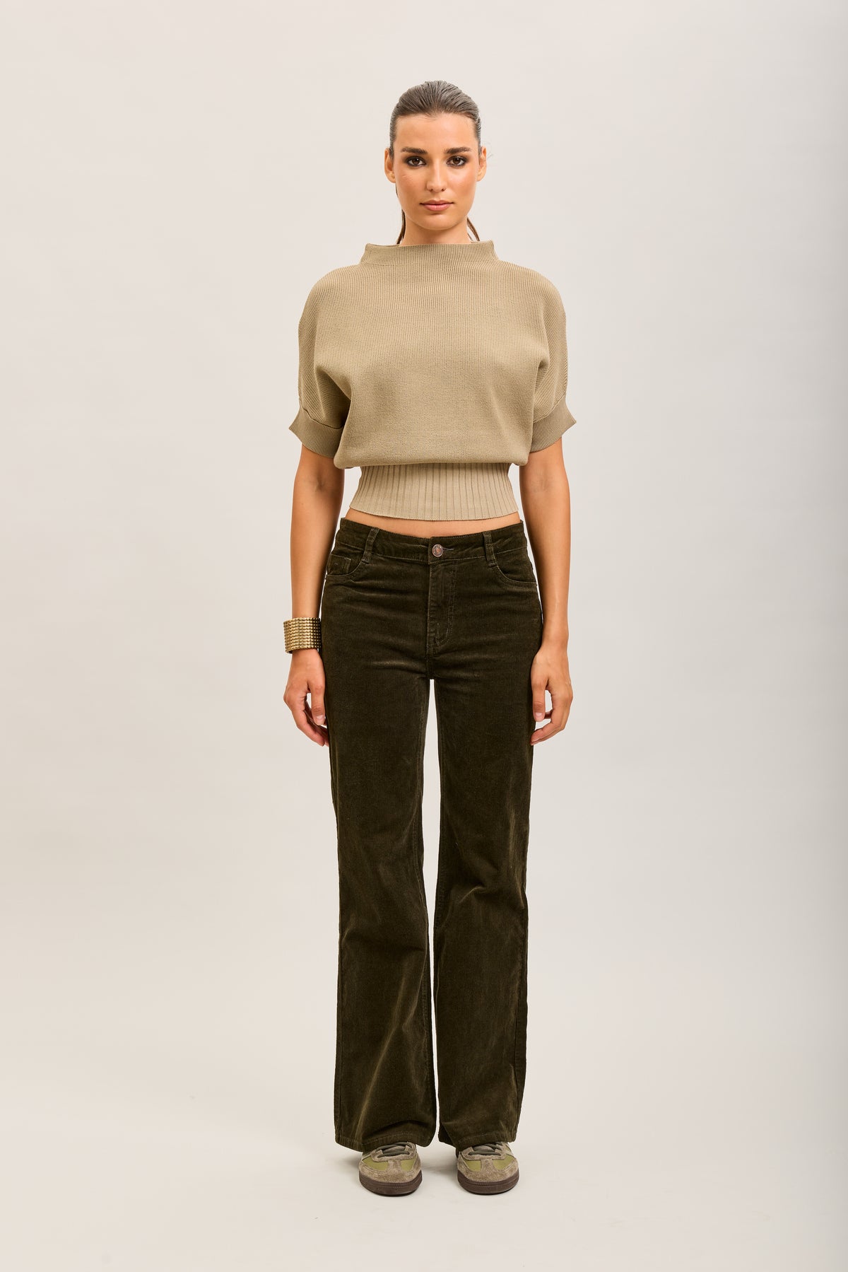 Toxik3 pantalon jean bootcut velour