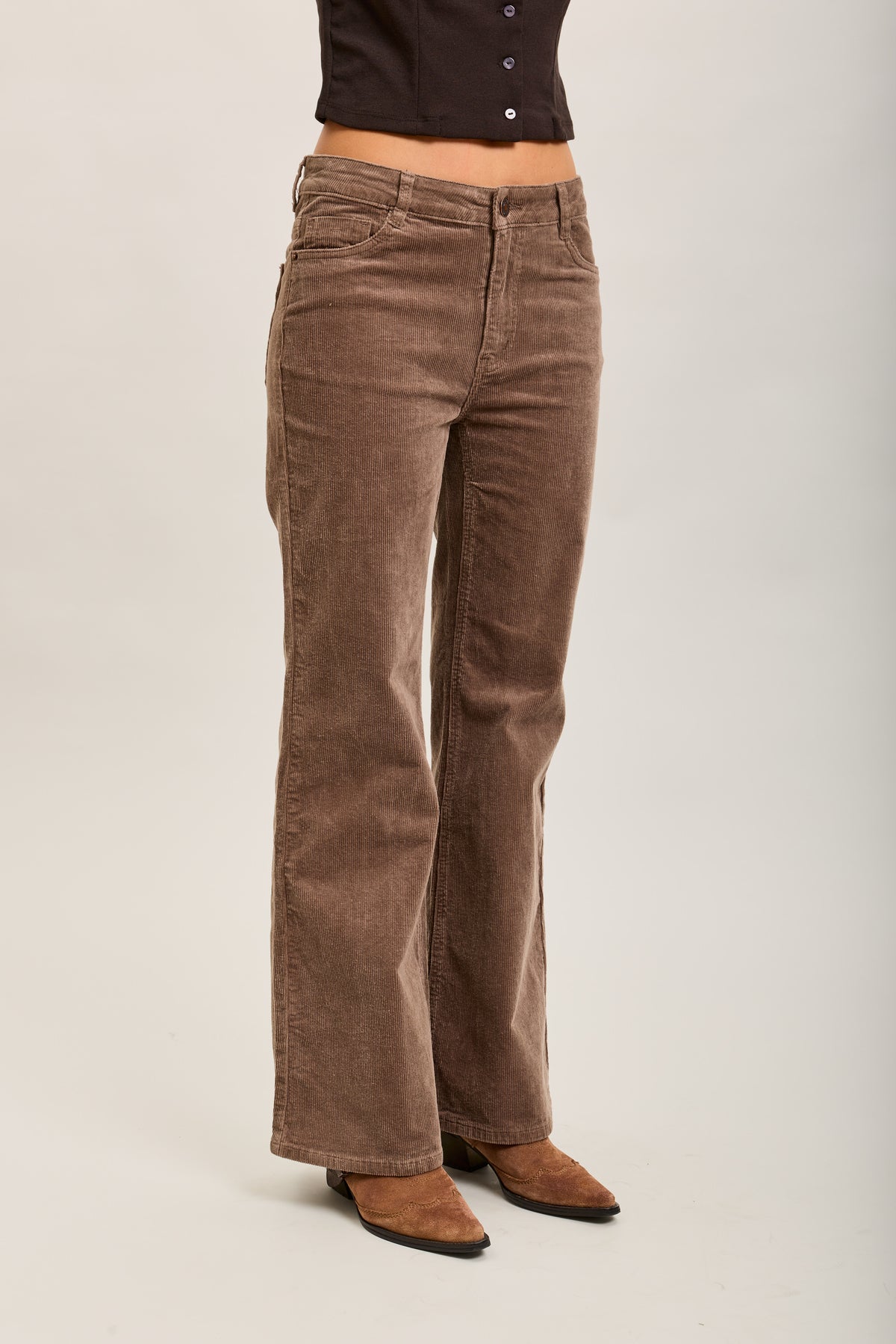 Toxik3 pantalon jean bootcut velour