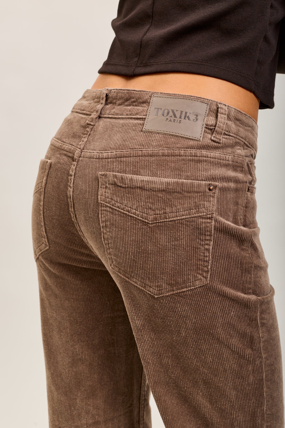 Toxik3 pantalon jean bootcut velour