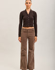 Toxik3 pantalon jean bootcut velour