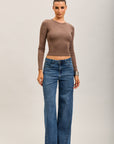 Toxik3 pantalon jean extra-wide Lyocell strass