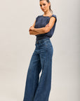 Toxik3 pantalon jean extra-wide Lyocell strass
