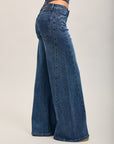 Toxik3 pantalon jean extra-wide Lyocell strass