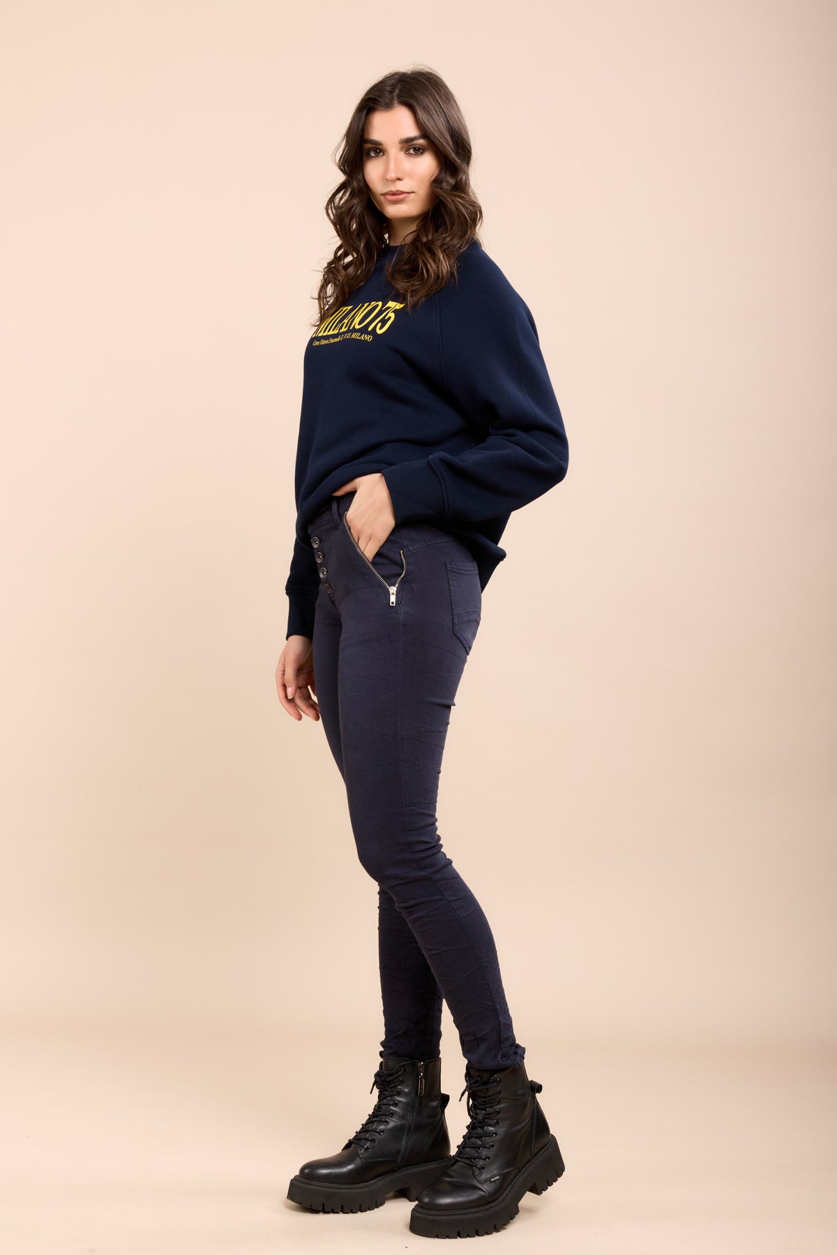 Toxik3 jean slim taille standard froissé stretch