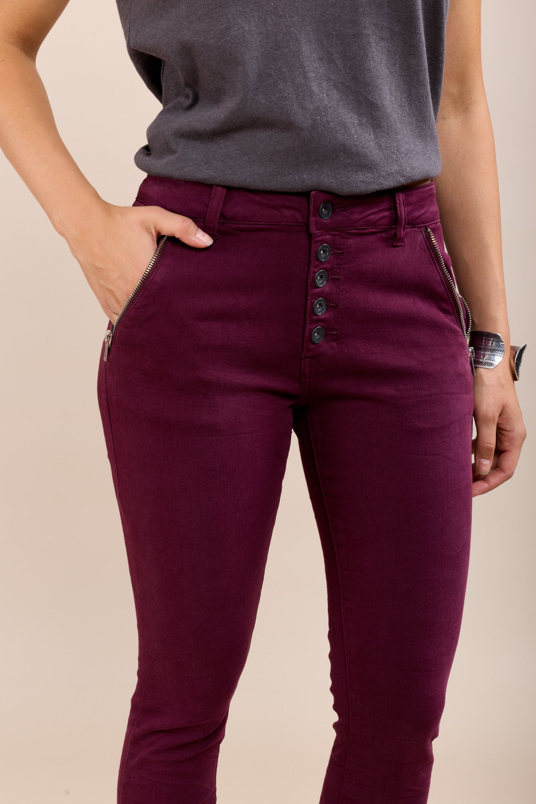 Toxik3 jean slim taille standard froissé stretch