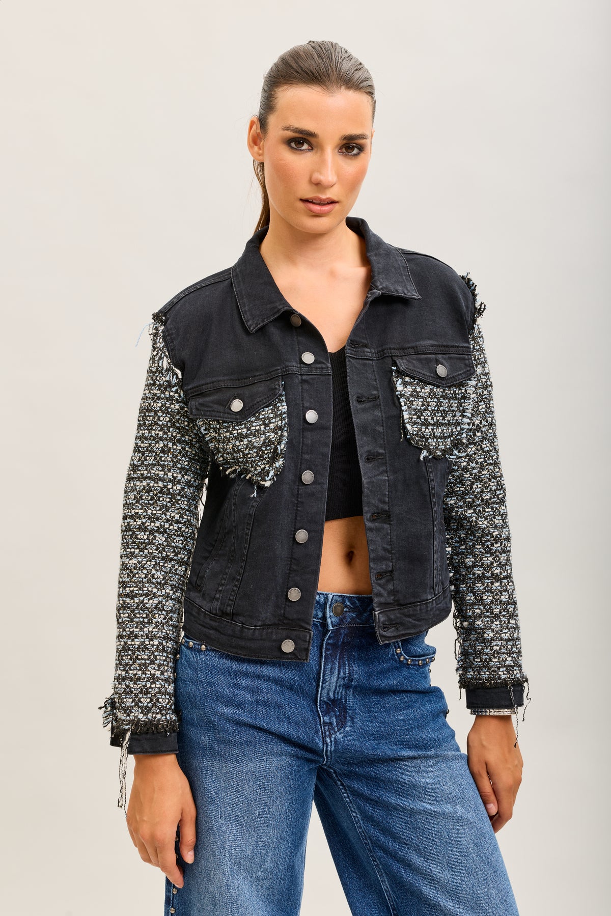 Bi-material jacket - Coco
