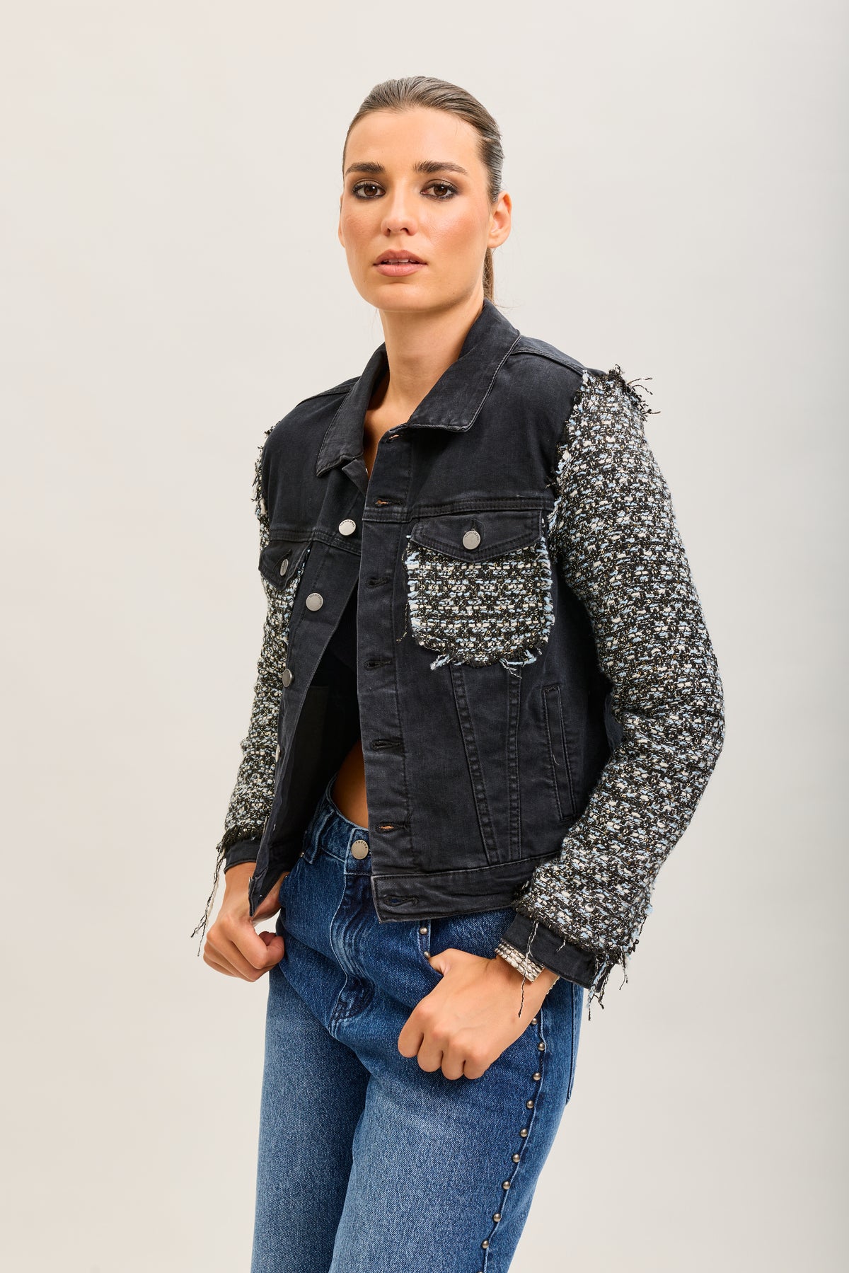 Bi-material jacket - Coco