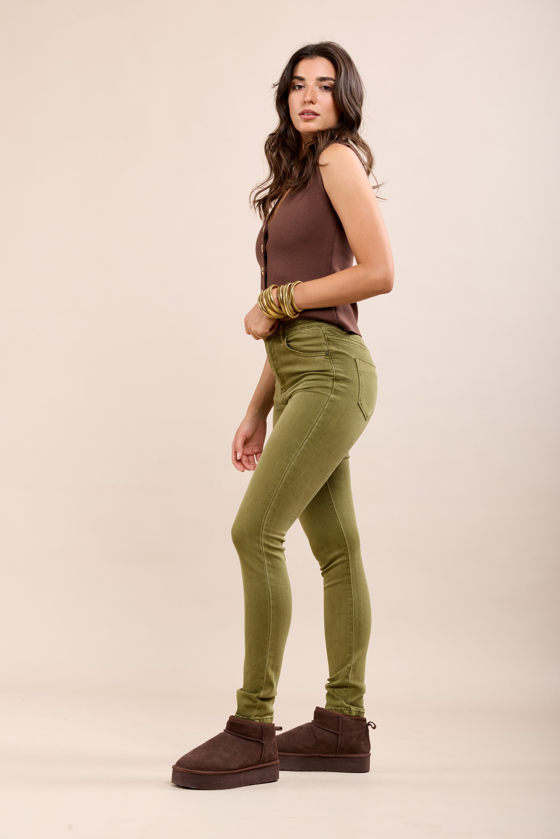 Toxik3 Stretch Slim Stretch Pants high waist