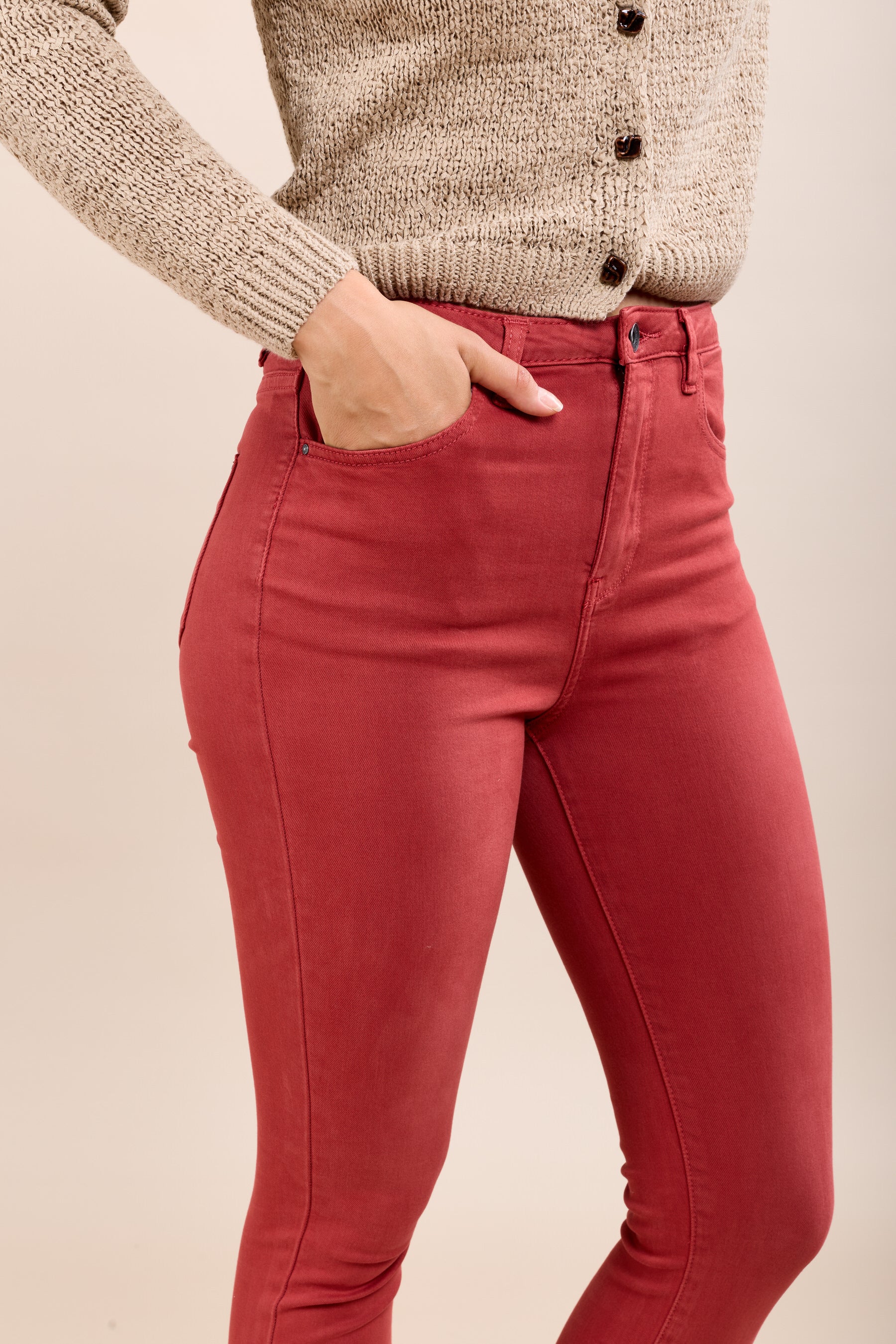 Toxik3 Stretch Slim Stretch Pants high waist