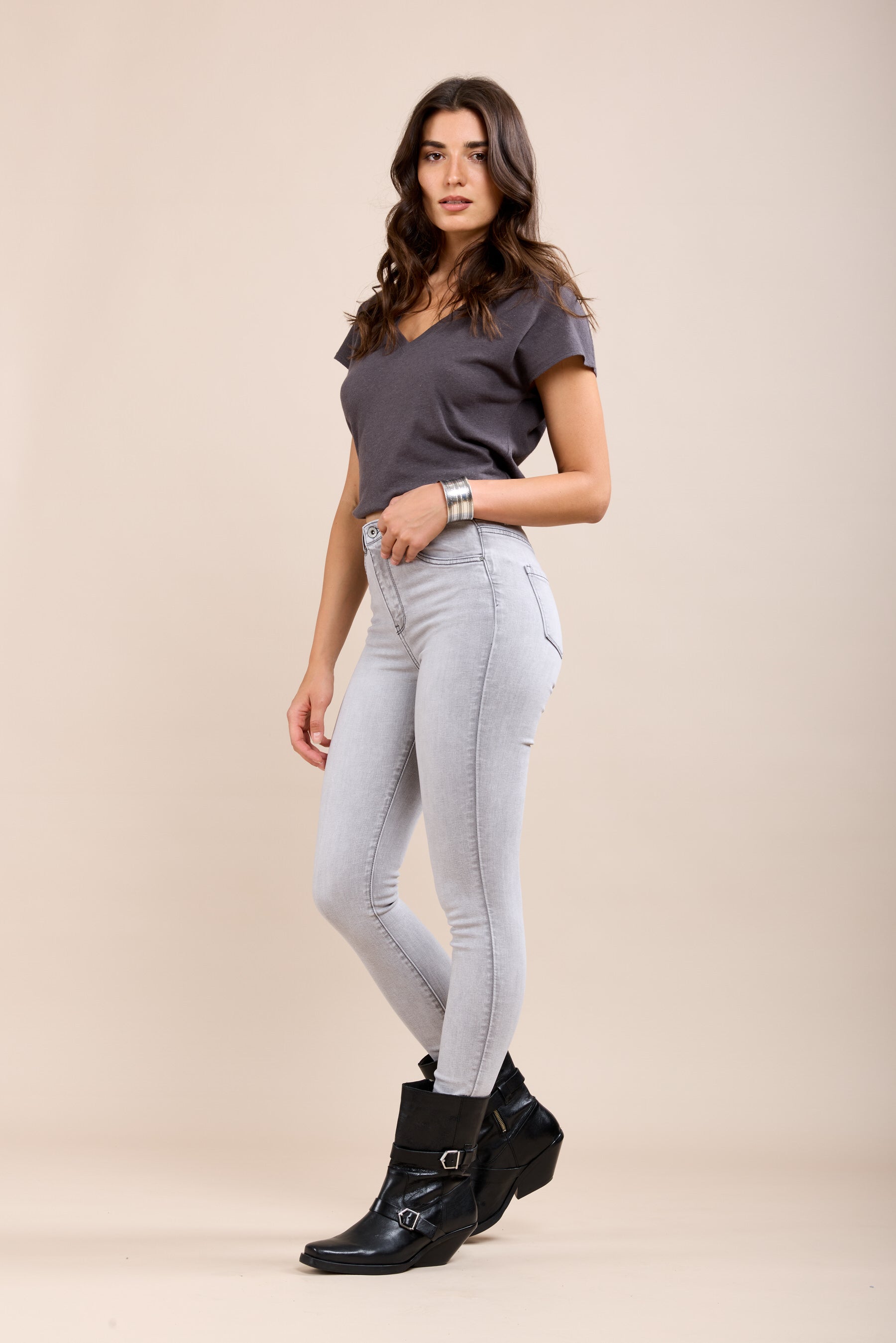 Toxik3 super stretch high waist slim jeans