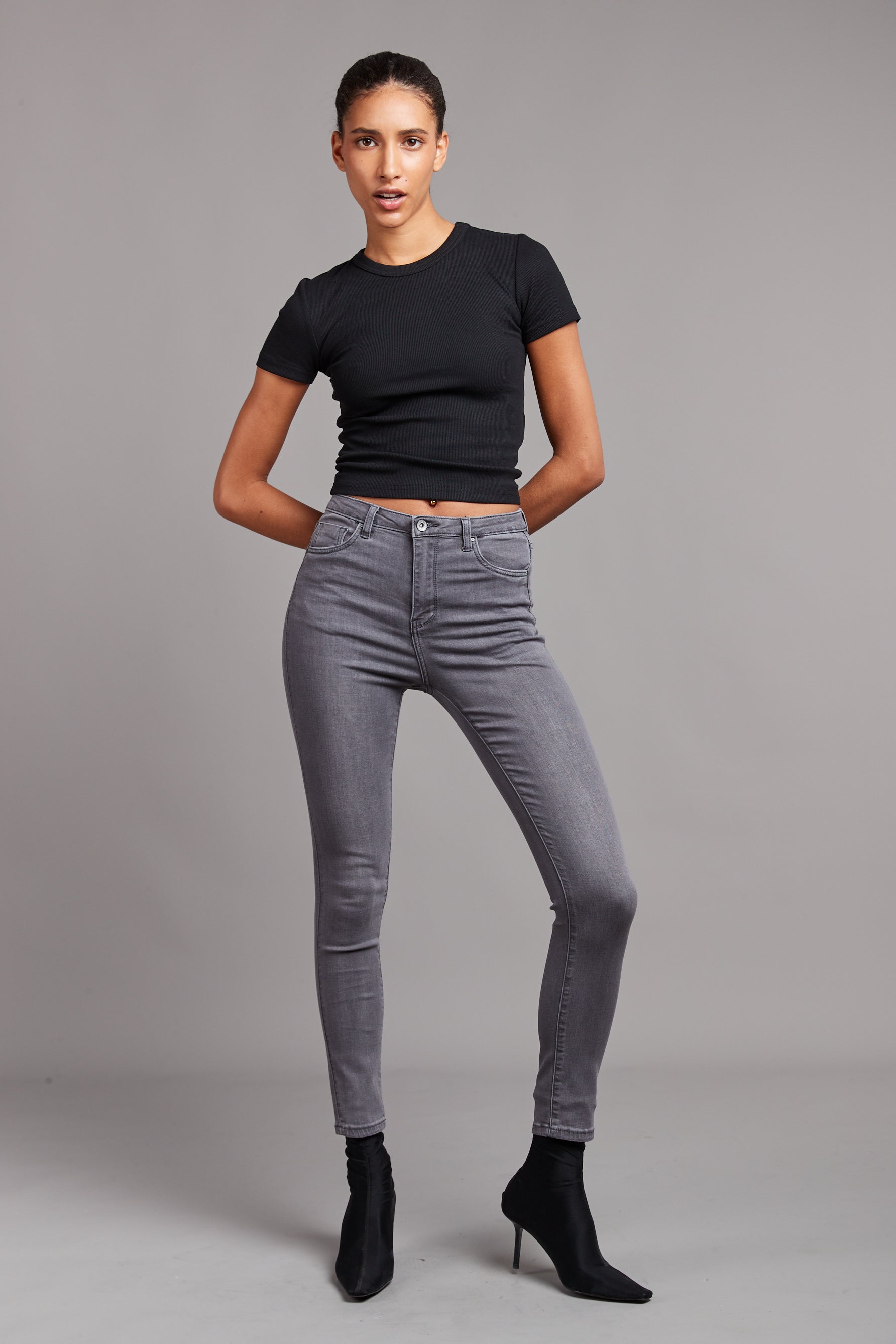 Skinny jeans high waist - cadia