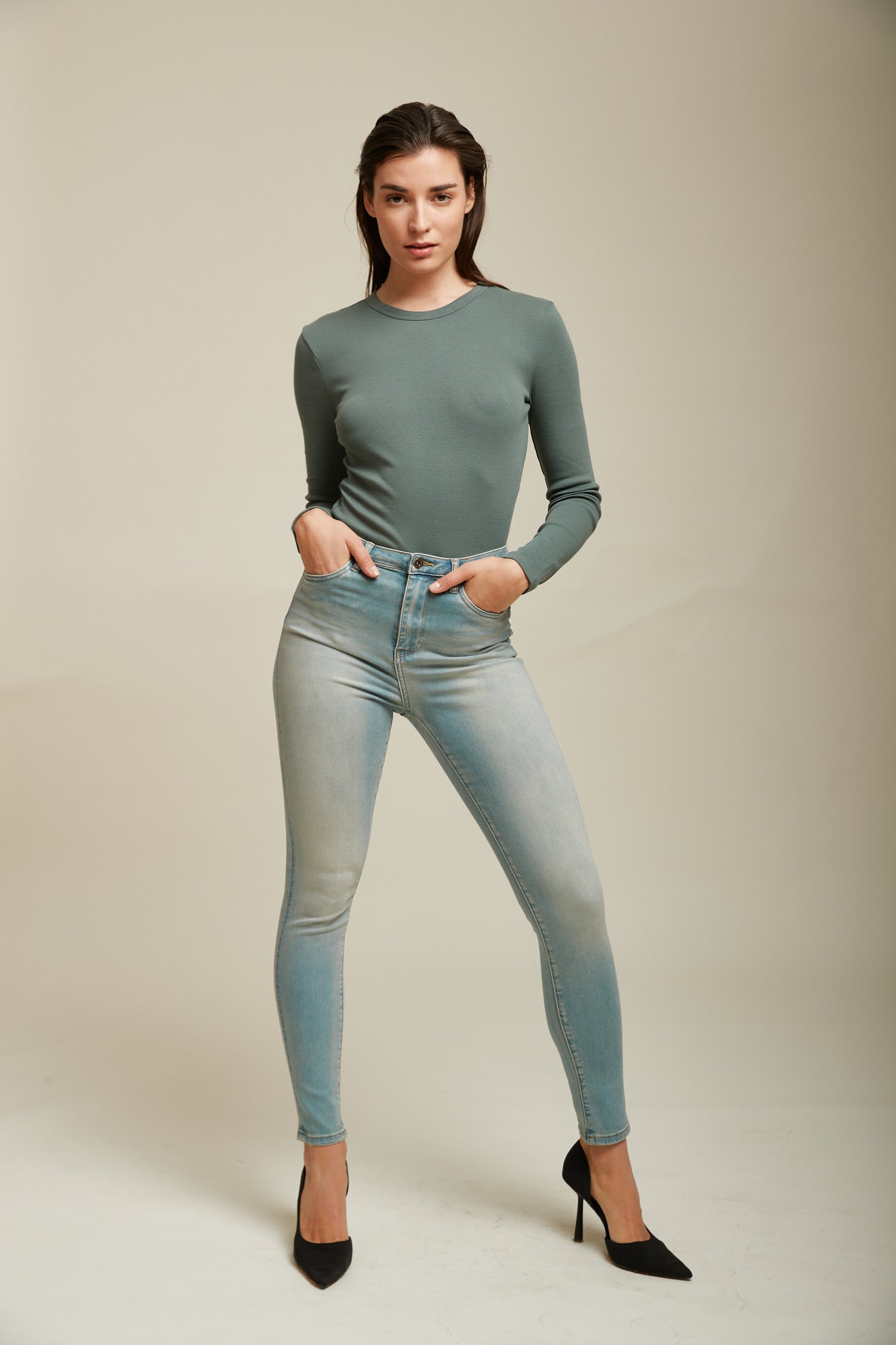 Skinny high -waist jeans - Caliopa