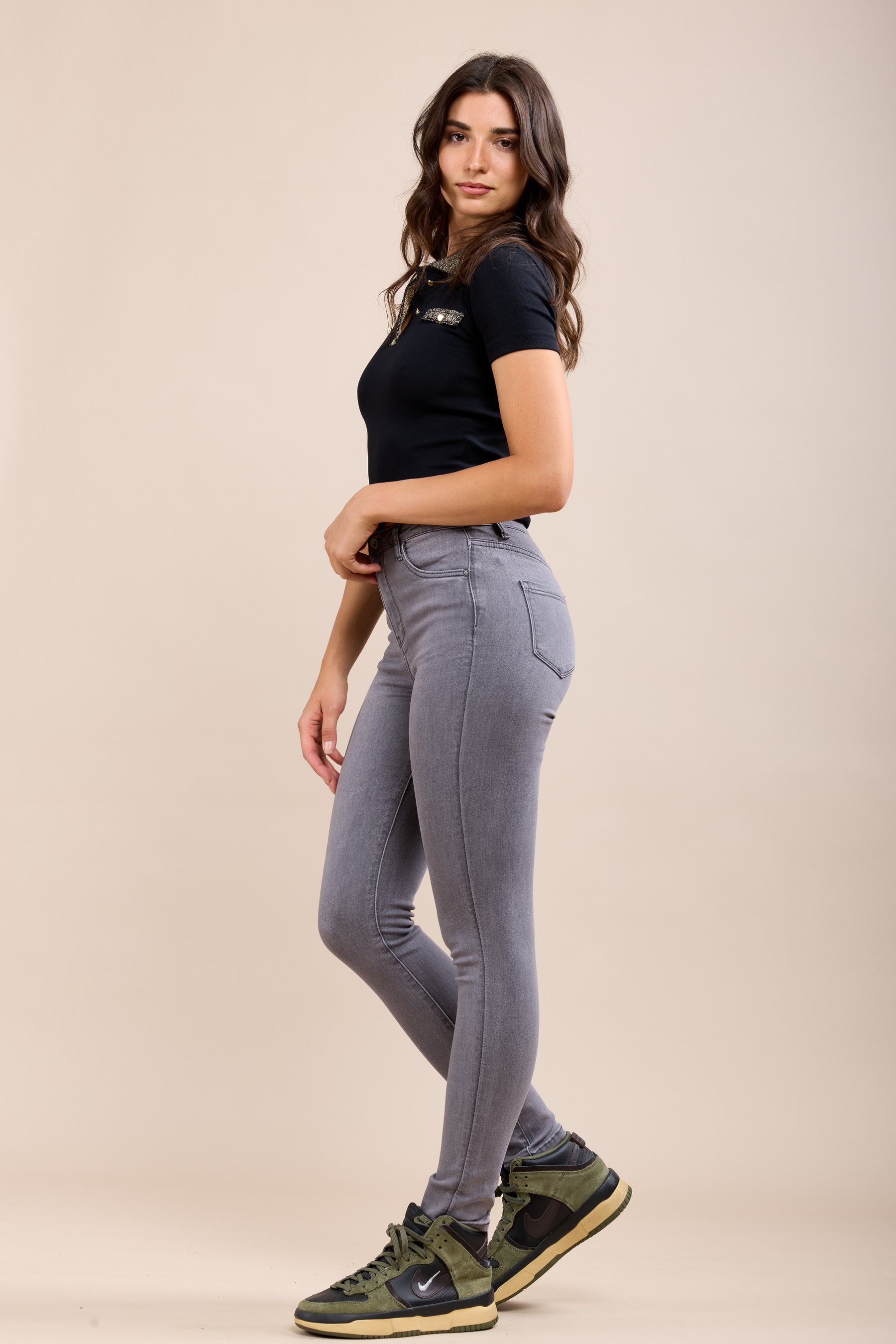 Toxik3 super stretch high waist slim jeans
